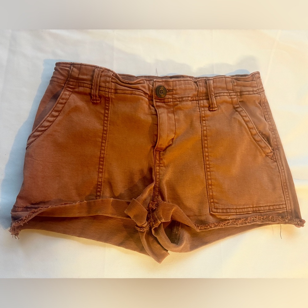 BKE Women's Rust Brown Jean Shorts 25